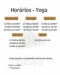 Sala Cotinha - Yoga
